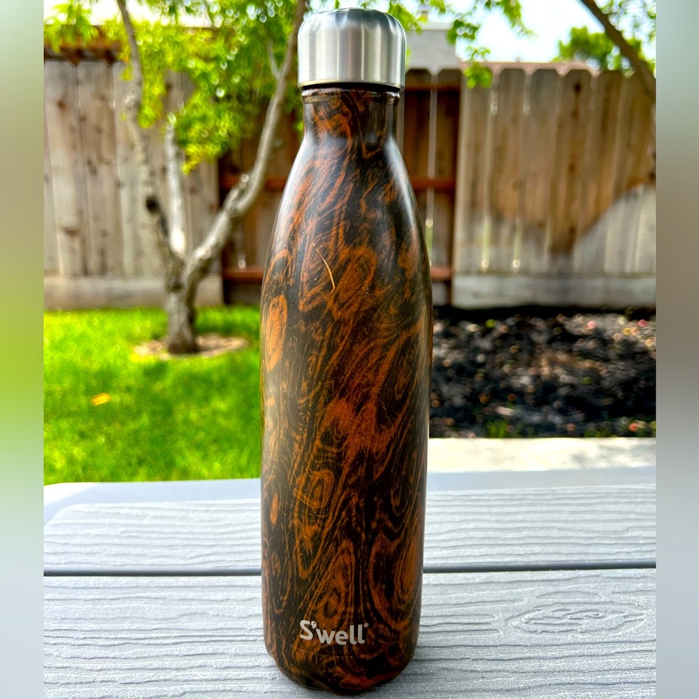 S’well large 25 oz wood grain collection water bottle